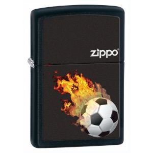 Zapalniczka benzynowa Zippo Logo Football Black Matte